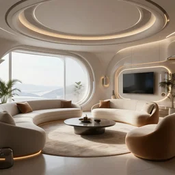 a futuristic, high quality, detail room