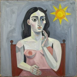 an original painting by Picasso, 1907, titled Good Morning
