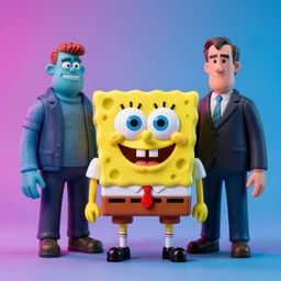 cronenberg flesh monster spongebob by wayne barlow and zdzisław beksinski and donato giancola, action figure, sofubi, studio lighting, colored gels, colored background, xf iq 4, 1 5 0 mp, 5 0 mm, f 1. 4, iso 2 0 0, 1 / 1 6