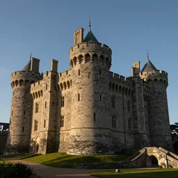 medieval castle, by philip evergood