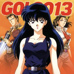 An anime portrait of beautiful  FEMALE  still from GOLGO13 1985 by Stanley Artgerm Lau ,WLOP , Ilya Kuvshinov , James Jean , Andrei Riabovitchev symmetrical