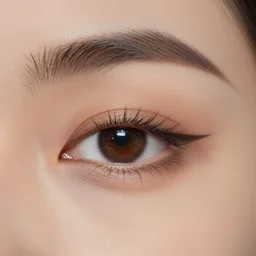 a beautiful artwork of a close-up of a woman's eyelid by Jerome Opeña, featured on artstation