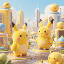 futuristic city dream like cute things the future belongs to those who believe in the beauty of their dreams yellow detailed details, 8 k unreal, high resolution