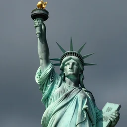 Tom Holland as the statue of liberty, unreal engine, octane render