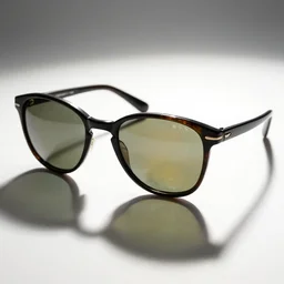 sunglasses with lenses made of reflective stained glass