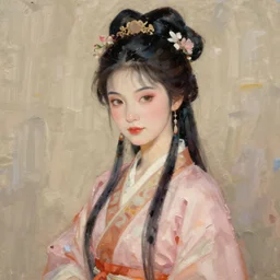 diao chan from romance of three kingdoms in the pretty paintetly style of WLOP, artgerm, brush stroke oil painting pre raphaelite, imagine fx, artstation