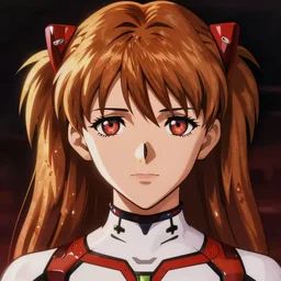 asuka from neon genesis evangelion! red dead redemption art style! realistic anime, portrait, beautiful face, symmetrical face