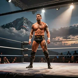 Trent Beretta in a wrestling ring,