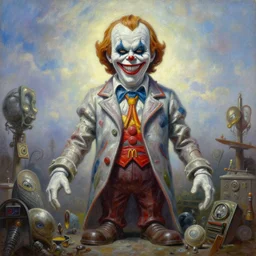 portrait oil painting, an ethereal statue of grimace from mcdonald's, ultra realistic, wide angle, intricate details, artifacts, luminous skies, highly detailed, michael cheval, peter mohrbacher, boris vallejo, jessica rossier, oil painting, highly detailed, cinematic lighting