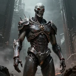 humanity being destroyed by ai, hyper detailed, brutalism, in the style of h. r. giger n - 4