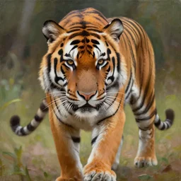 A stunning oil painting of a tiger, artstation, smooth, sharp focus, 8K
