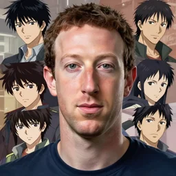Anime Mark Zuckerberg, realistic shaded perfect face, fine details. not anime. Realistic shaded lighting poster by Ilya Kuvshinov katsuhiro, magali villeneuve, artgerm, Jeremy Lipkin and Michael Garmash, Rob Rey and Kentarõ Miura style, trending on art station