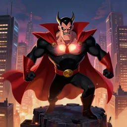 megamind evil supervillain taking over a metropolis digital painting 4 k hd