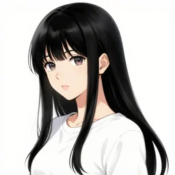 manga woman in euthymia