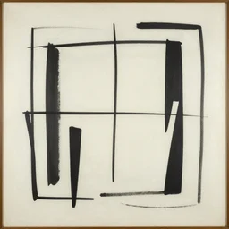 abstract primitivism minimalism art painting, lines, forms, shapes, in style of rene magritte