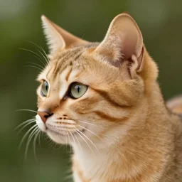 profile of a tan kitten bold natural colors masterpiece trending on artstation photograph