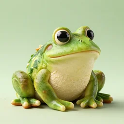 an edible ( ( frog ) ) sculpture! made entirely out of bread!!!!!!, no green, food photography, studio lighting, delicious