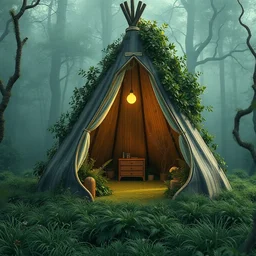 inside the dream of a teardrop, vegetation, minimal design, 4 k, trending on artstation