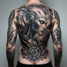 Tattoo completely new Concept mad amazing cyborg