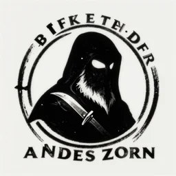 logo of a reaper by anders zorn