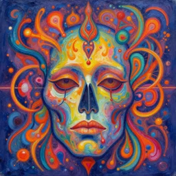 psychedelic painting of the soul