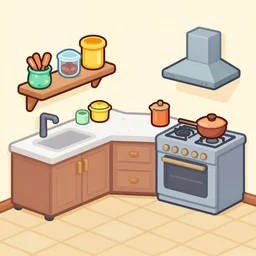 game asset 2 d sprite household items found inside a kitchen