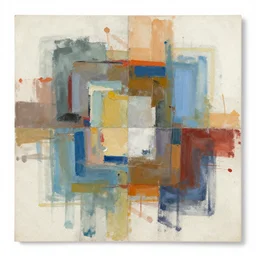 an abstract mixed media that my mother would not like at all.