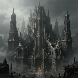 dark, hive city, baroque, massive, extremely intricate, fog, greg rutkowski, darek zabrocki, marcin rubinkowski, lorenzo lanfranconi, oleg zherebin, karlkka, trending on artstation