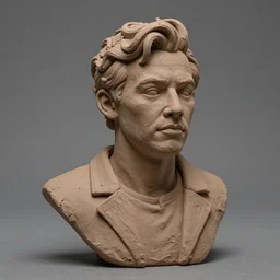 james franco made out of polymer clay detailed sculpture trending on artstation
