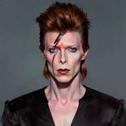 concept art of david bowie by jama jurabaev, portrait, cinematic shot, trending on artstation, high quality, brush stroke