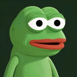 a detailed render of pepe meme