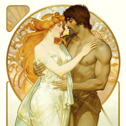 persephone and hades, by alma tadema, by alphonse mucha, by waterhouse