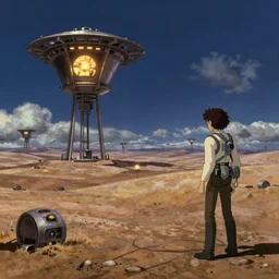 tatooine landscape Star Wars a new hope 1977 studio ghibli highly detailed 70mm