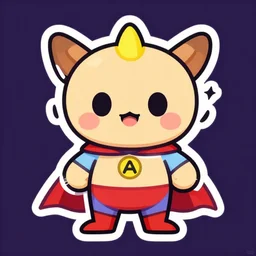 cute miss mascot griknot griknot gible super hero sticker art, cronobreaker, beeple game icon