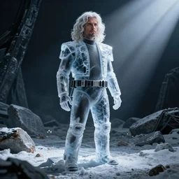 Weird Al Yankovic frozen in carbonite, star wars, movie still