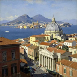 naples by frank franzetta, 4 k, hyper detailed