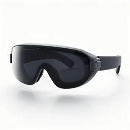 futuristic ar glasses, product design, rear behind angle, product photography, hyper - detailed, 8 k, octane render, white background