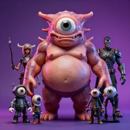 hyperrealistic rendering, fat smooth cronenberg flesh monster d & d beholder by donato giancola and greg rutkowski and wayne barlow and zdzisław beksinski, eyeballs, lightning, magic runes, product photography, action figure, sofubi, studio lighting, colored gels, colored background