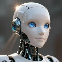 a magical robot, artificial intelligence, hightly detailed, ditigal painting, smooth, sharp, beautiful face, expressive eyes, 4k, rays of light, award winning art by alex gray and william adolphe burguereau
