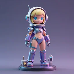 A space-girl, 1/6 Garage Resin Kit, cyberpunk