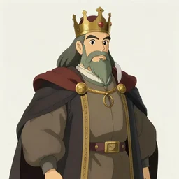 portrait of medieval old king, artstation, cartoon, elegant, digital painting, concept art, smooth, sharp focus, illustration, ghibli, makoto shinkai, don bluth, fujita goro, jean giraud, akihiko yoshida 8 k