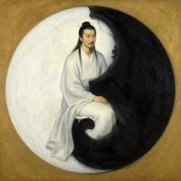 male, taoism, yin - yang, painting by gaston bussiere, greg rutkowski, j. c. leyendecker, artgerm