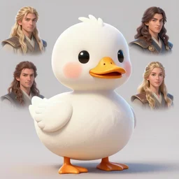 cute round white colored call duck pet as a jedi, gorgeous, beautiful, jedi duck, fire emblem, art by artgerm and greg rutkowski and magali villeneuve, portrait, d & d, fantasy, highly detailed, digital painting, trending on artstation, concept art, sharp focus, illustration