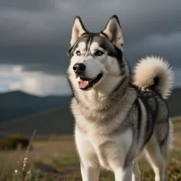 realstic husky dog twitch streamer