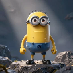 Ripped minion, sharp focus