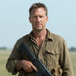 Ed Harris starring in saving private Ryan