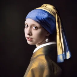 monica geller as the girl with the pearl earring