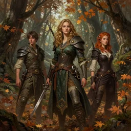 autumnal forest cavern, d & d, fantasy, portrait, highly detailed, digital painting, trending on artstation, concept art, sharp focus, illustration, art by artgerm and greg rutkowski and magali villeneuve