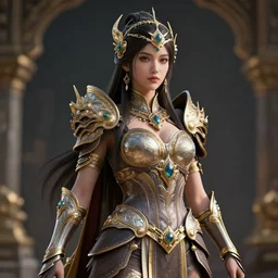 warrior princess, ornate and intricate, hyper detailed, octane render, 4 k