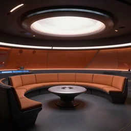 cinematic, interior of ten forward lounge in star trek enterprise, studio lighting, extremely detailed